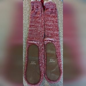 Old Navy Knitted Red And White Knee Socks